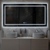 Espejo LED Rectangular | Botones táctiles | Función antivaho | Luz blanca fría - Reyze Seria Minimal Model 1